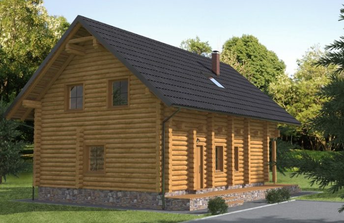 Tipska lesena brunarica Gričnik